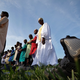 The Muslim faithful take part in a special morning prayer to start their Eid al-Fitr celebrations on a field at Prospect Park in New York City’s Brooklyn borough on July 17, 2015.
JEWEL SAMAD/AFP/Getty Images